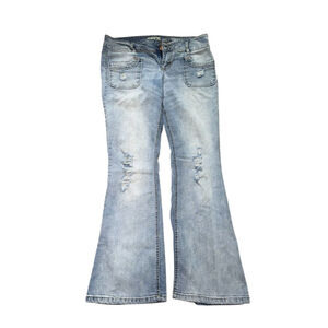 Juniors Lei Flare & Wide Leg Jeans Size 15 Blue #427